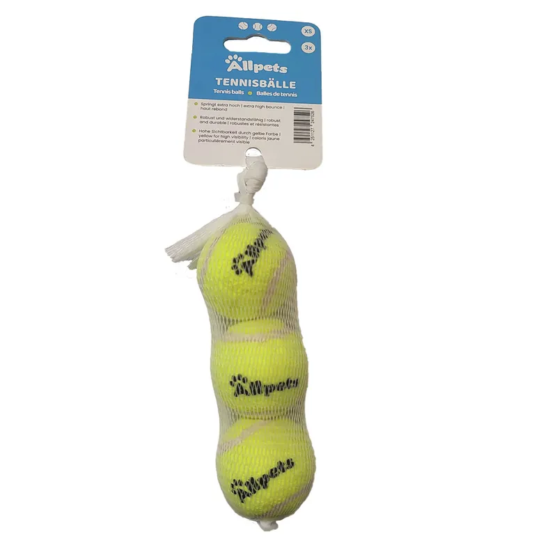 Echt Allpets Tennisball XS: Ø 4cm - 3 Stück